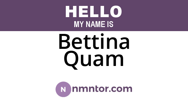 Bettina Quam