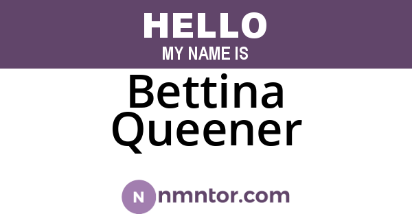 Bettina Queener