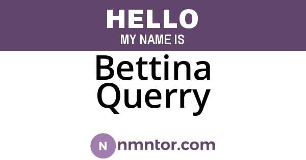 Bettina Querry