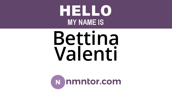 Bettina Valenti