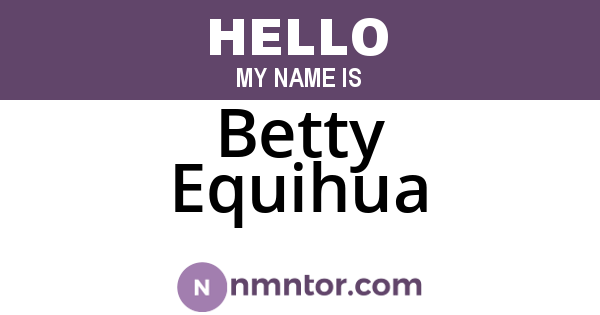 Betty Equihua