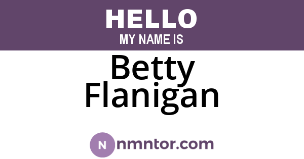 Betty Flanigan