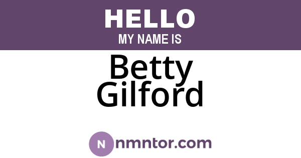 Betty Gilford