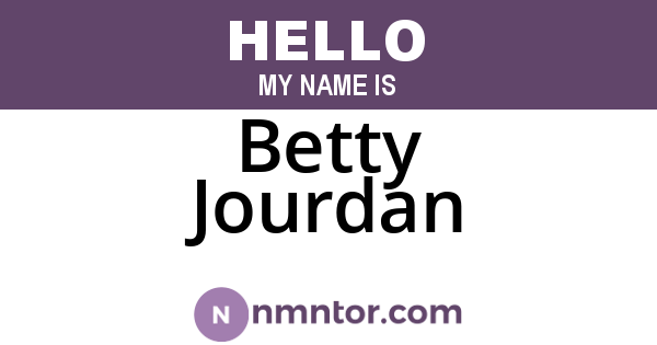 Betty Jourdan