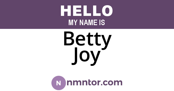Betty Joy