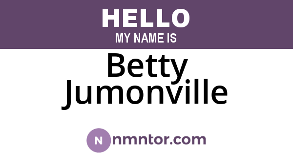 Betty Jumonville
