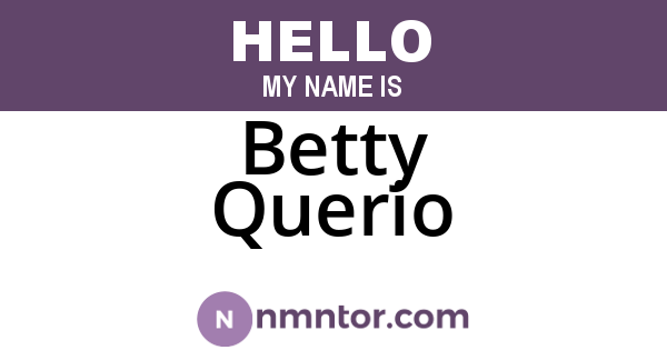 Betty Querio