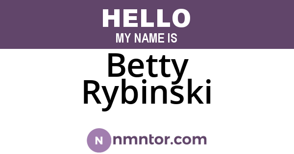 Betty Rybinski