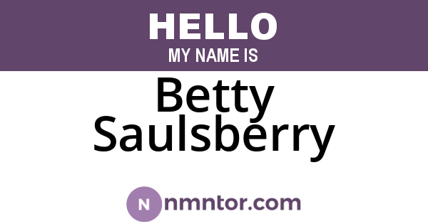 Betty Saulsberry