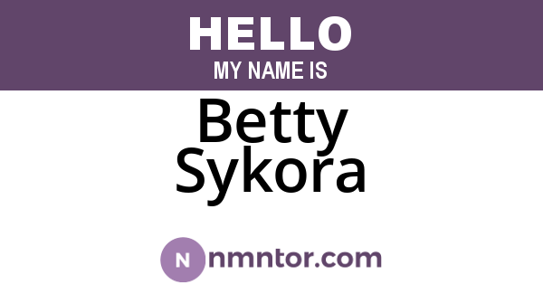 Betty Sykora