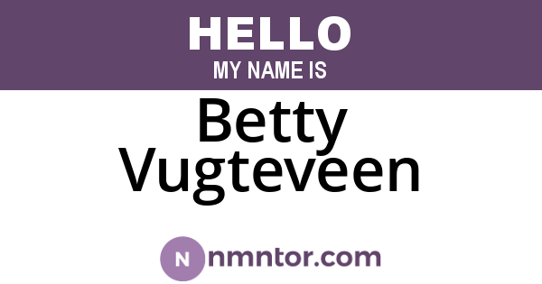 Betty Vugteveen