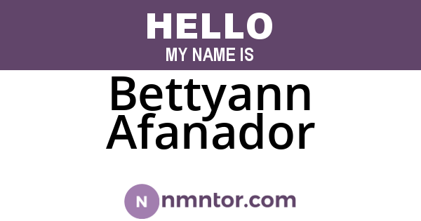 Bettyann Afanador