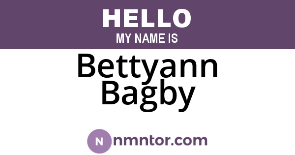 Bettyann Bagby