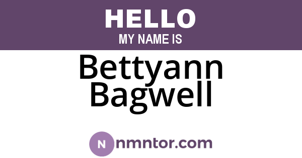 Bettyann Bagwell