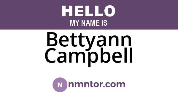 Bettyann Campbell