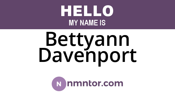 Bettyann Davenport