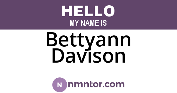 Bettyann Davison