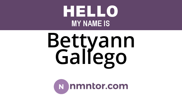 Bettyann Gallego
