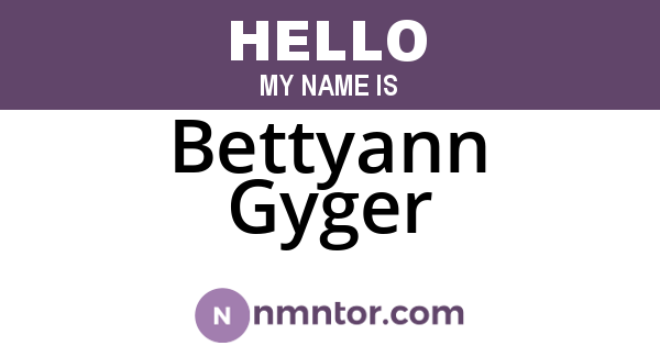 Bettyann Gyger