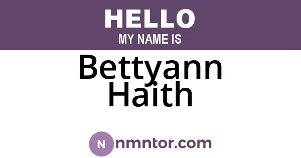 Bettyann Haith