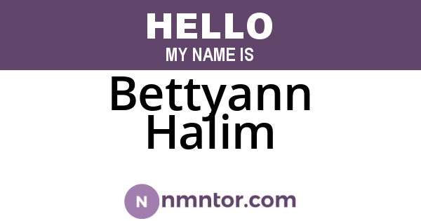 Bettyann Halim