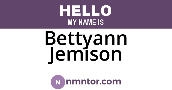 Bettyann Jemison