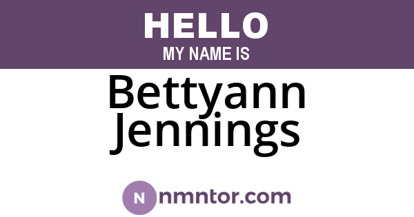 Bettyann Jennings
