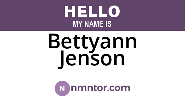 Bettyann Jenson