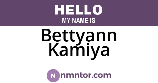Bettyann Kamiya