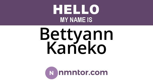 Bettyann Kaneko