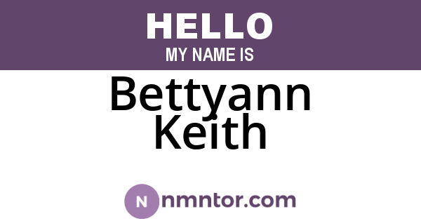 Bettyann Keith