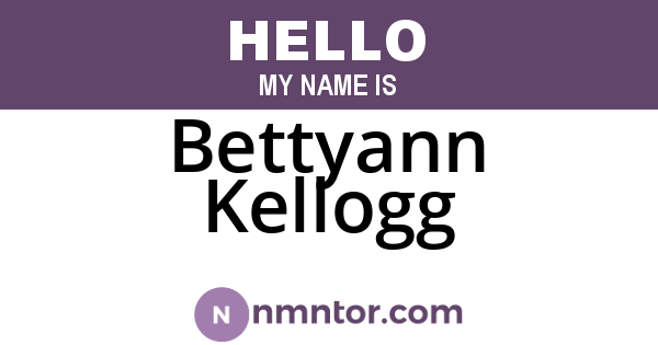 Bettyann Kellogg
