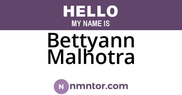 Bettyann Malhotra