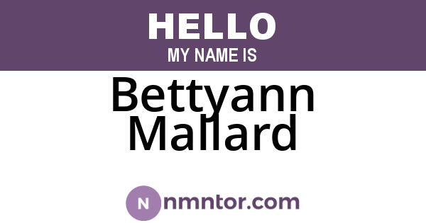 Bettyann Mallard