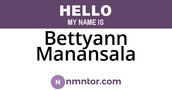 Bettyann Manansala