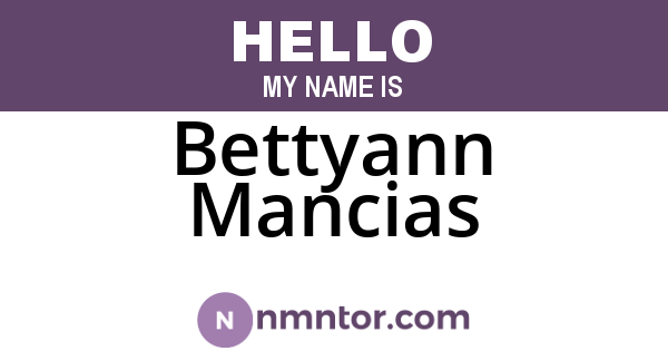 Bettyann Mancias