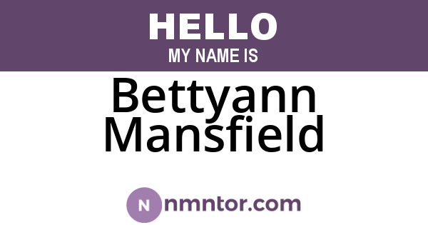 Bettyann Mansfield