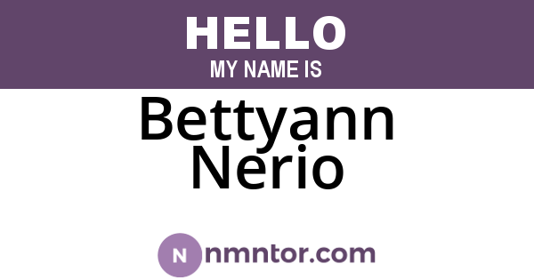Bettyann Nerio