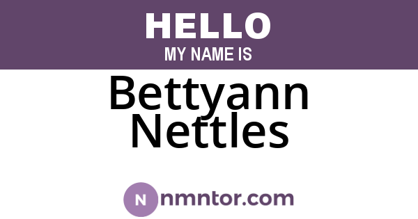 Bettyann Nettles