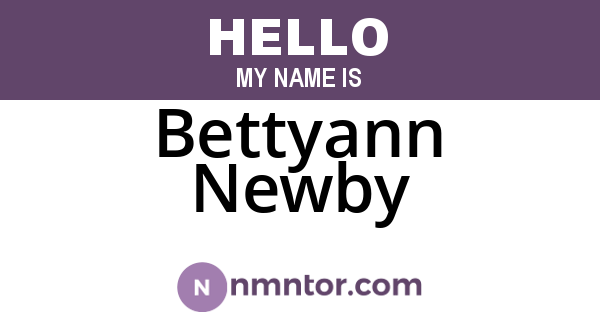 Bettyann Newby