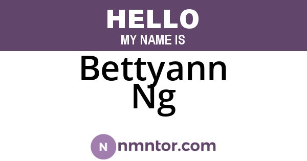 Bettyann Ng