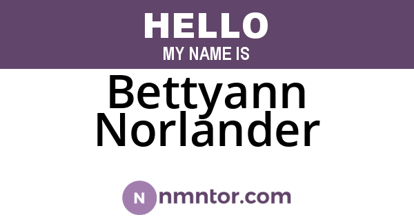 Bettyann Norlander