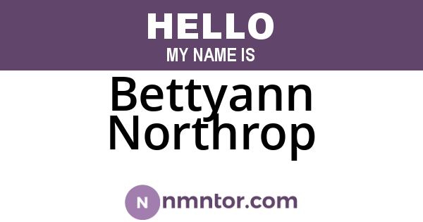 Bettyann Northrop
