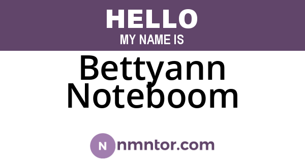 Bettyann Noteboom