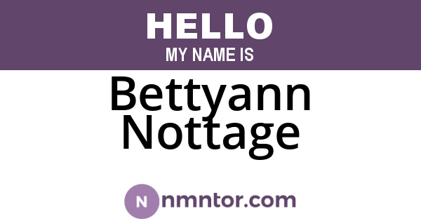 Bettyann Nottage