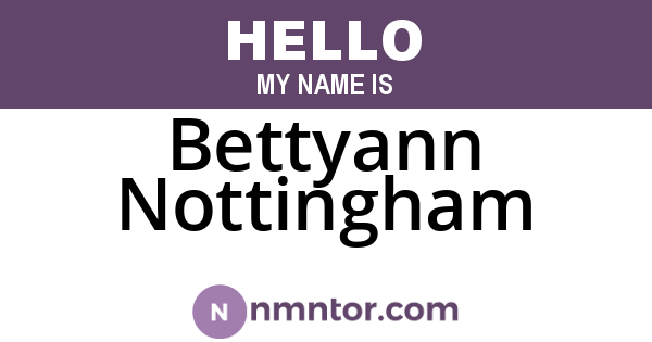 Bettyann Nottingham