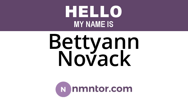 Bettyann Novack