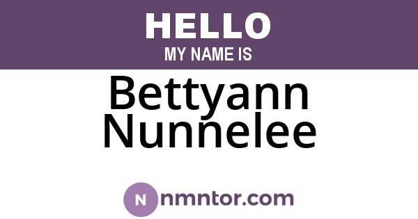 Bettyann Nunnelee