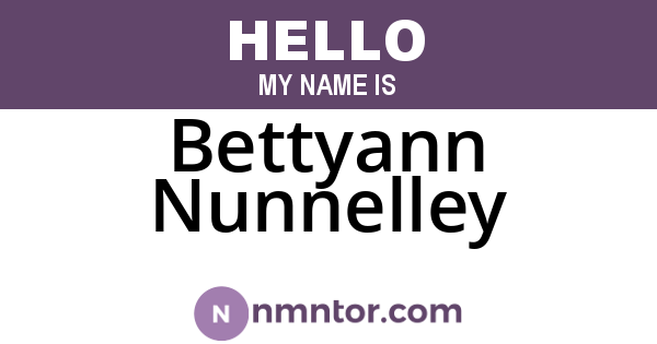 Bettyann Nunnelley