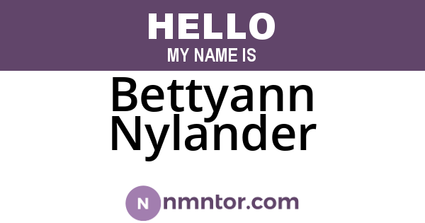 Bettyann Nylander